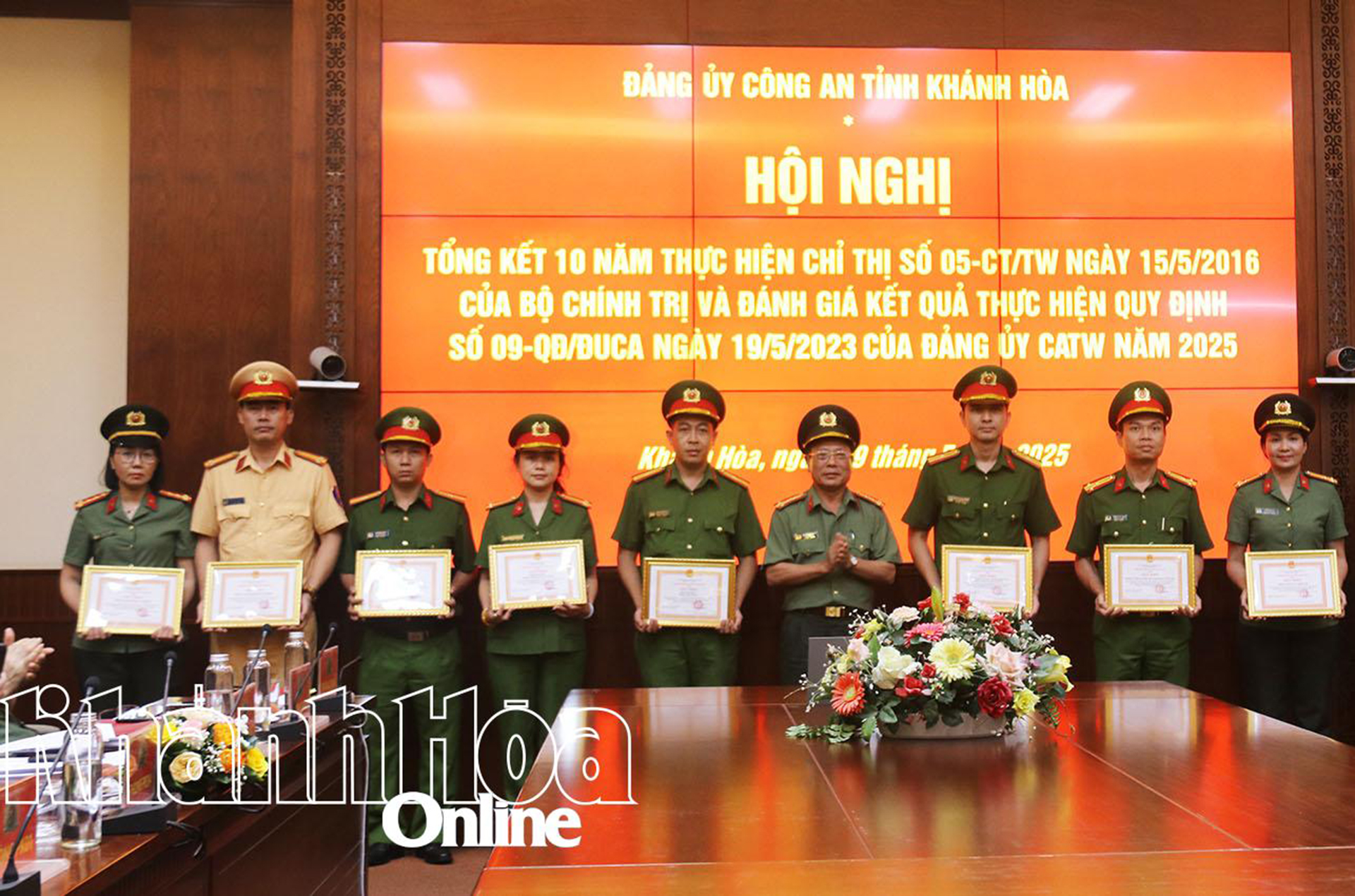 Đảng ủy Công an tỉnh Khánh Hòa tổng kết 10 năm thực hiện Chỉ thị số 05 của Bộ Chính trị