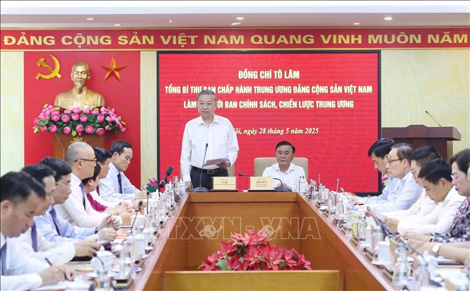 Tổng Bí thư Tô Lâm phát biểu. Ảnh: Thống Nhất/TTXVN