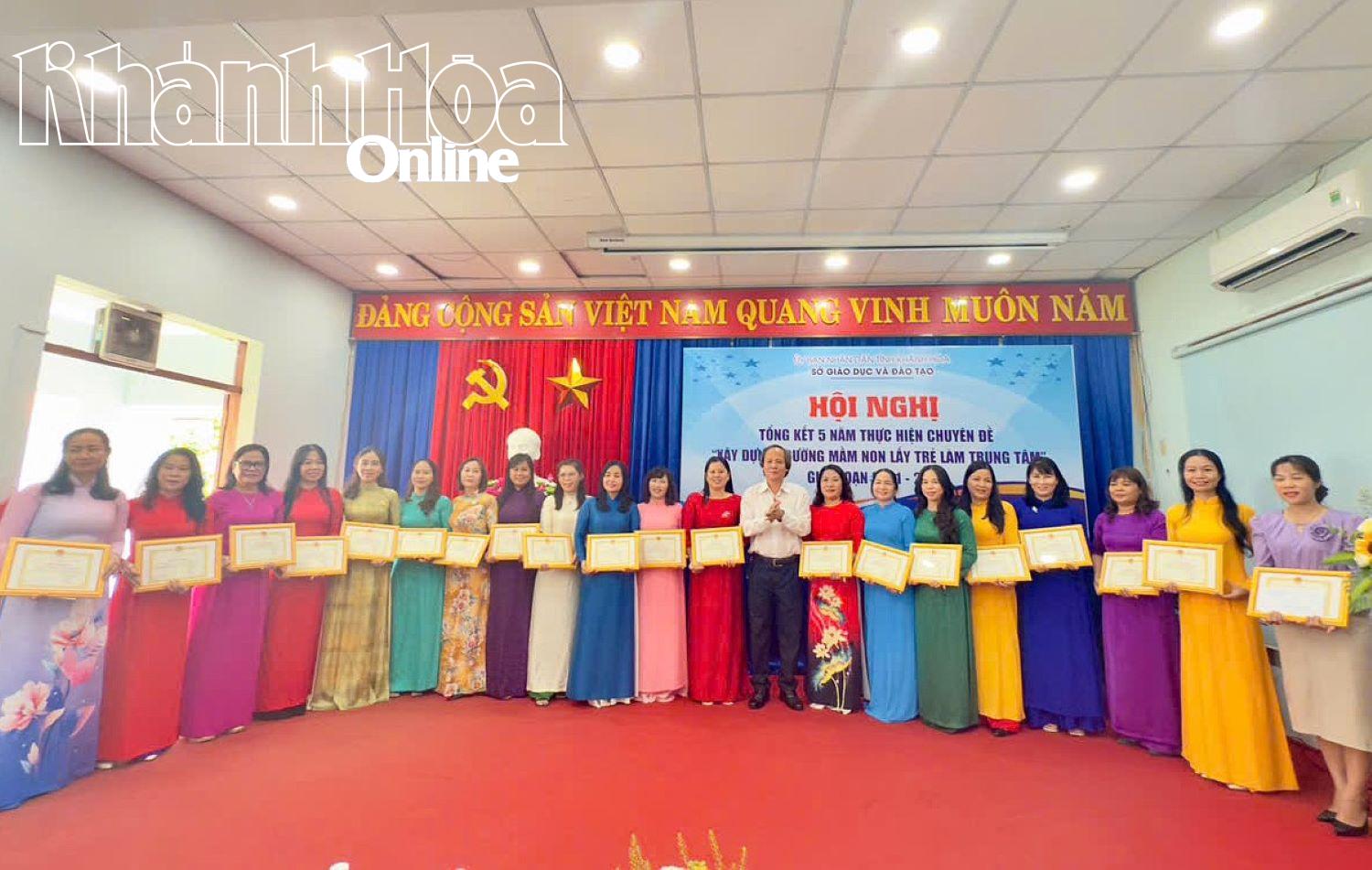 Sở Giáo dục và Đào tạo Khánh Hòa: Tổng kết 5 năm thực hiện chuyên đề “Xây dựng trường mầm non lấy trẻ làm trung tâm”