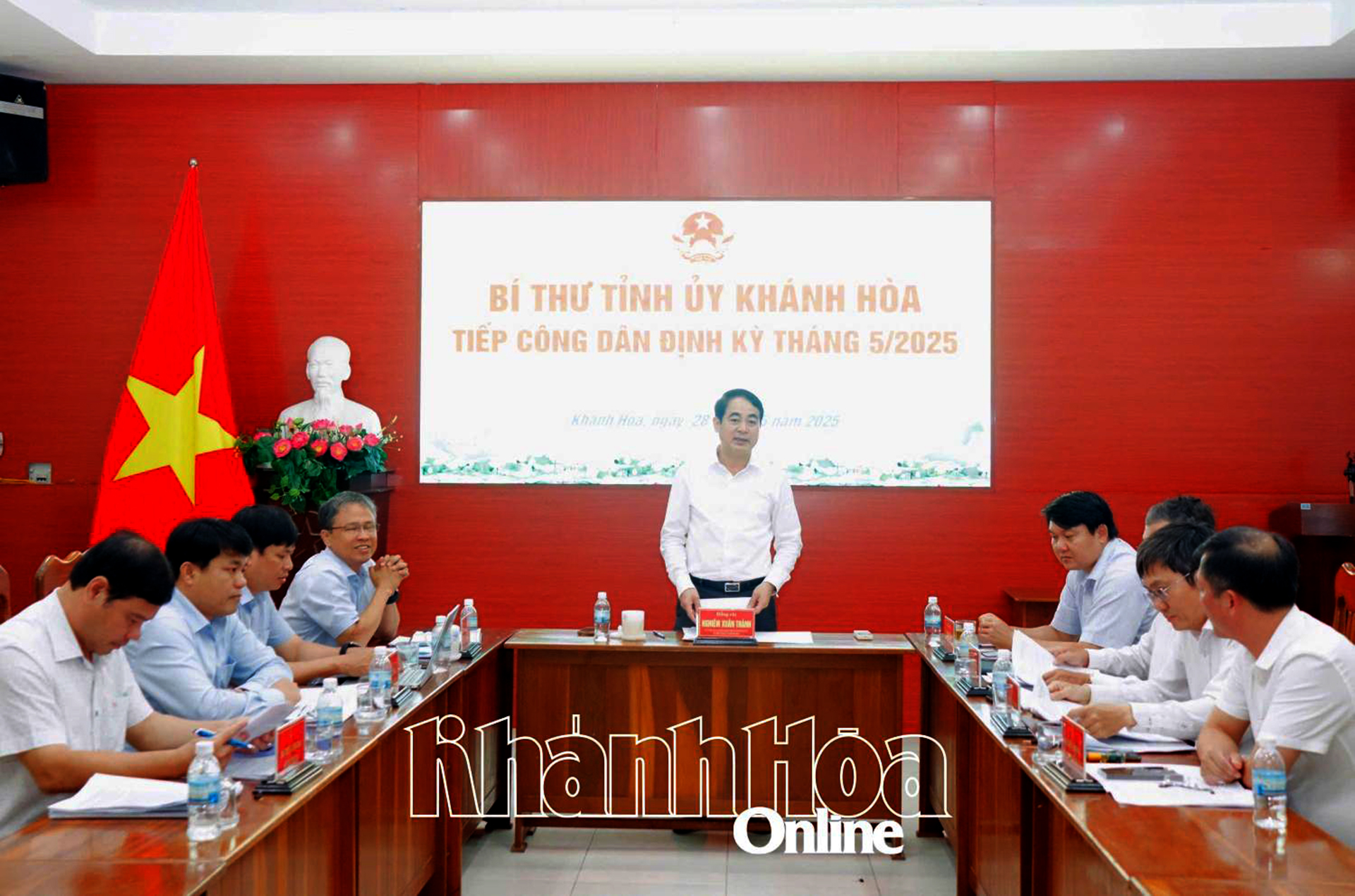 Bí thư Tỉnh ủy Nghiêm Xuân Thành tiếp công dân định kỳ tháng 5-2025