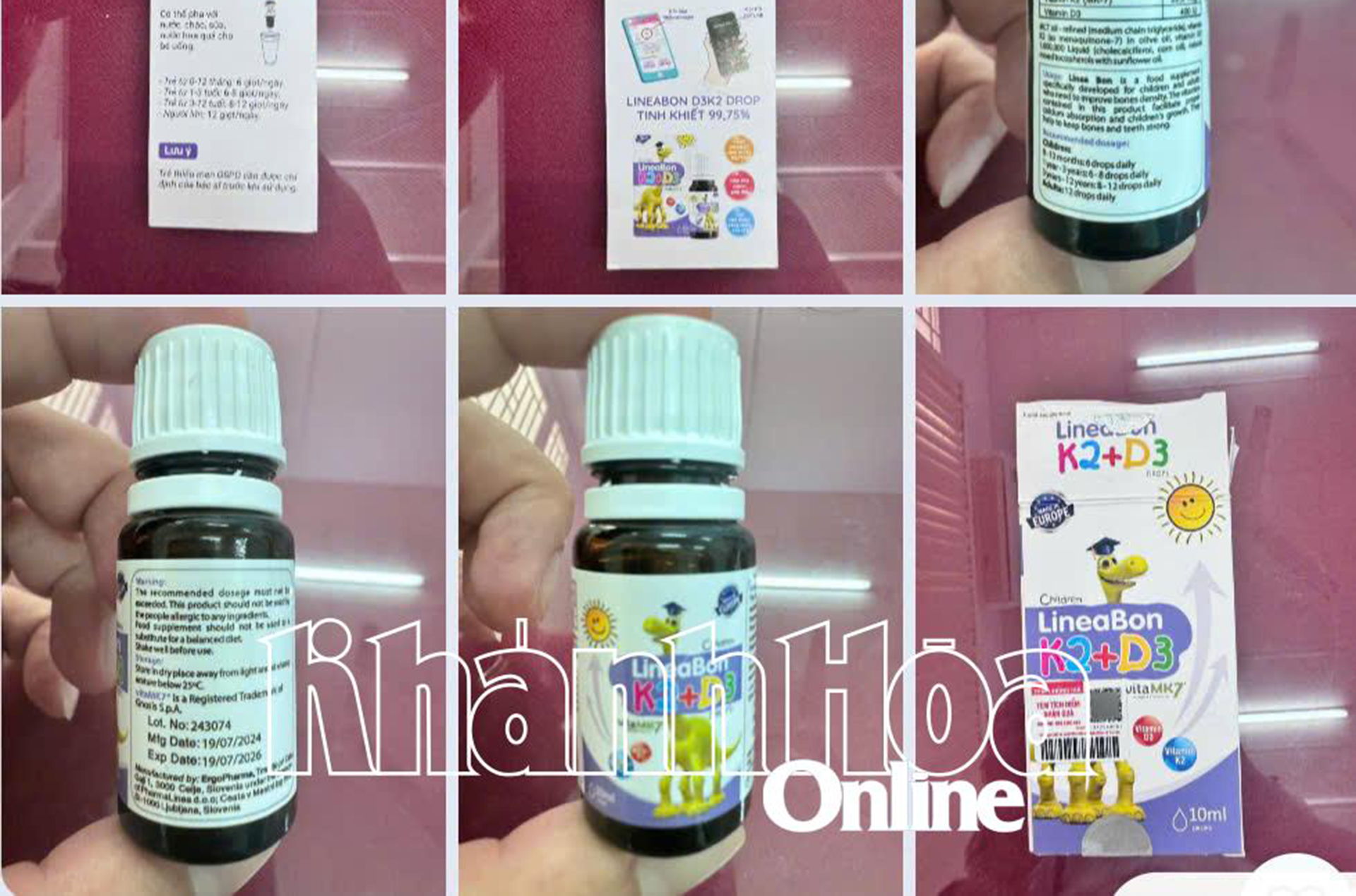 Về phản ánh sản phẩm LineaBon K2+D3 nghi bị làm giả: Cơ quan chức năng xác nhận sản phẩm có nguồn gốc rõ ràng