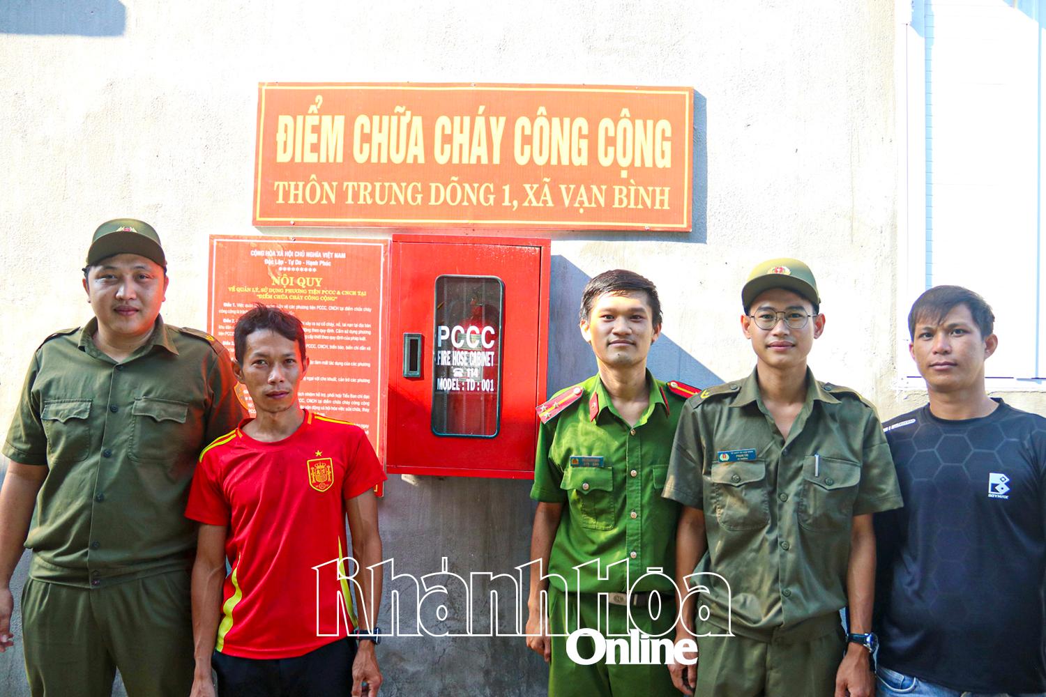 Điểm chữa cháy công cộng tại thôn Trung Dõng 1, xã Vạn Bình.