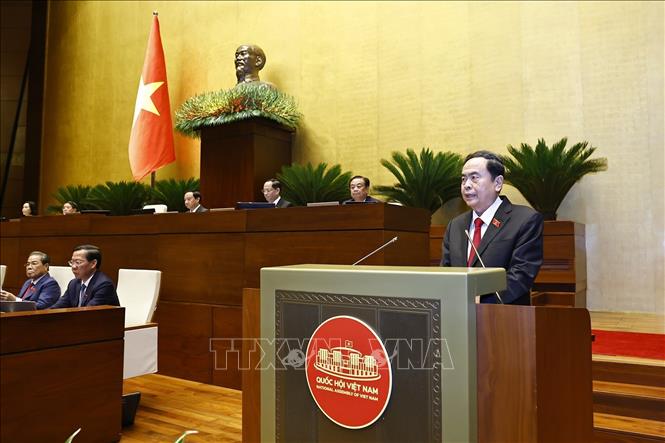 Phát biểu khai mạc của Chủ tịch Quốc hội Trần Thanh Mẫn: Kỳ họp thứ 9 của Quốc hội có ý nghĩa lịch sử đặc biệt quan trọng của đất nước