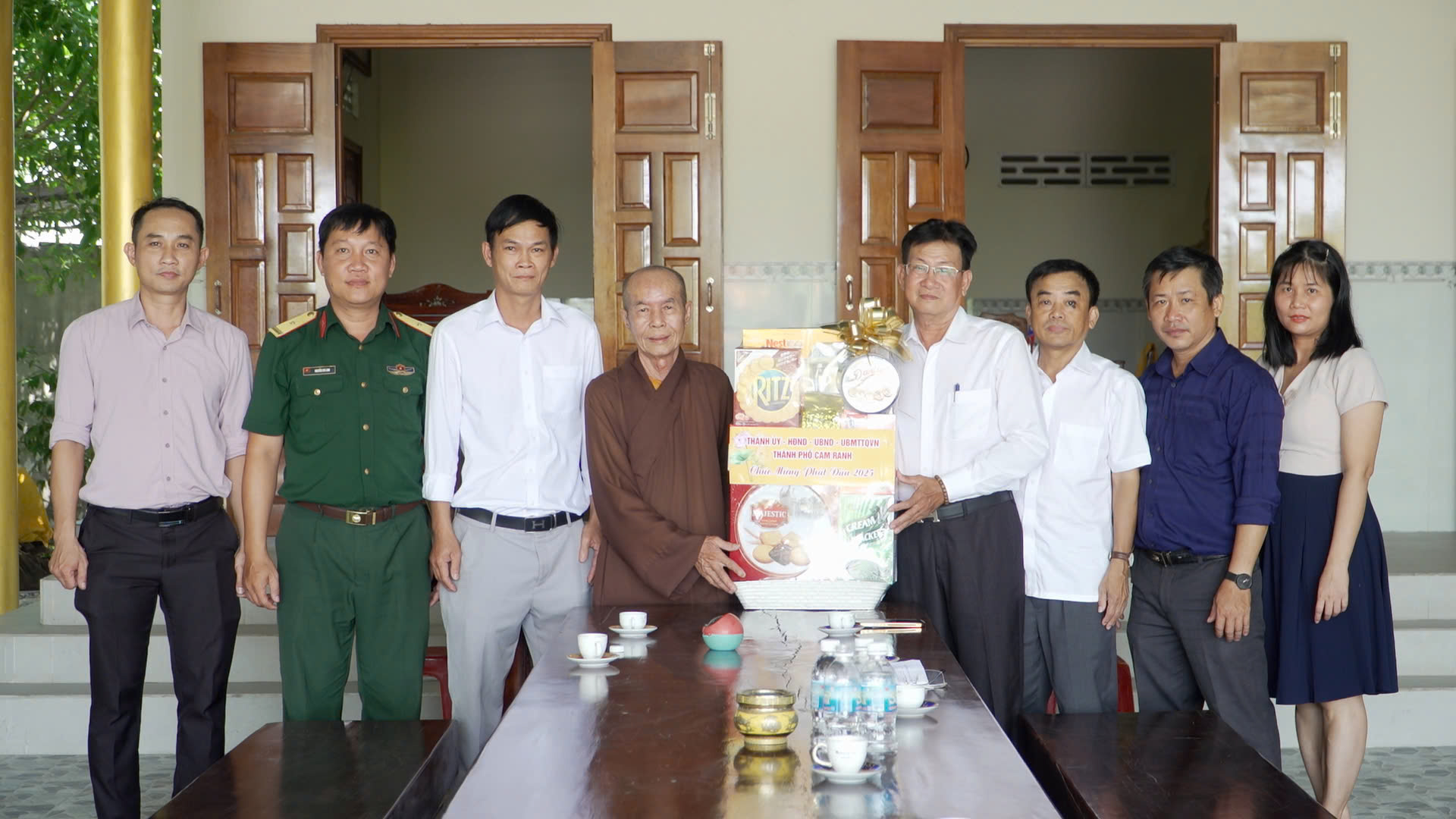 Lãnh đạo TP. Cam Ranh thăm, chúc mừng các cơ sở Phật giáo nhân dịp Đại lễ Phật đản năm 2025