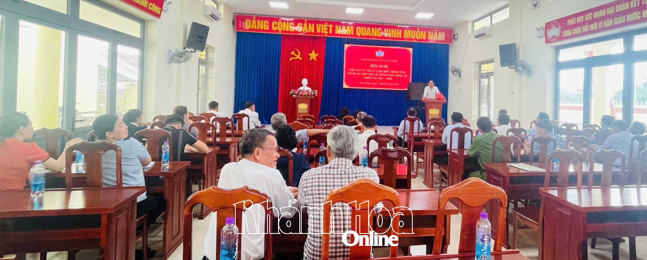 Đại biểu HĐND tỉnh Khánh Hòa tiếp xúc cử tri huyện Diên Khánh