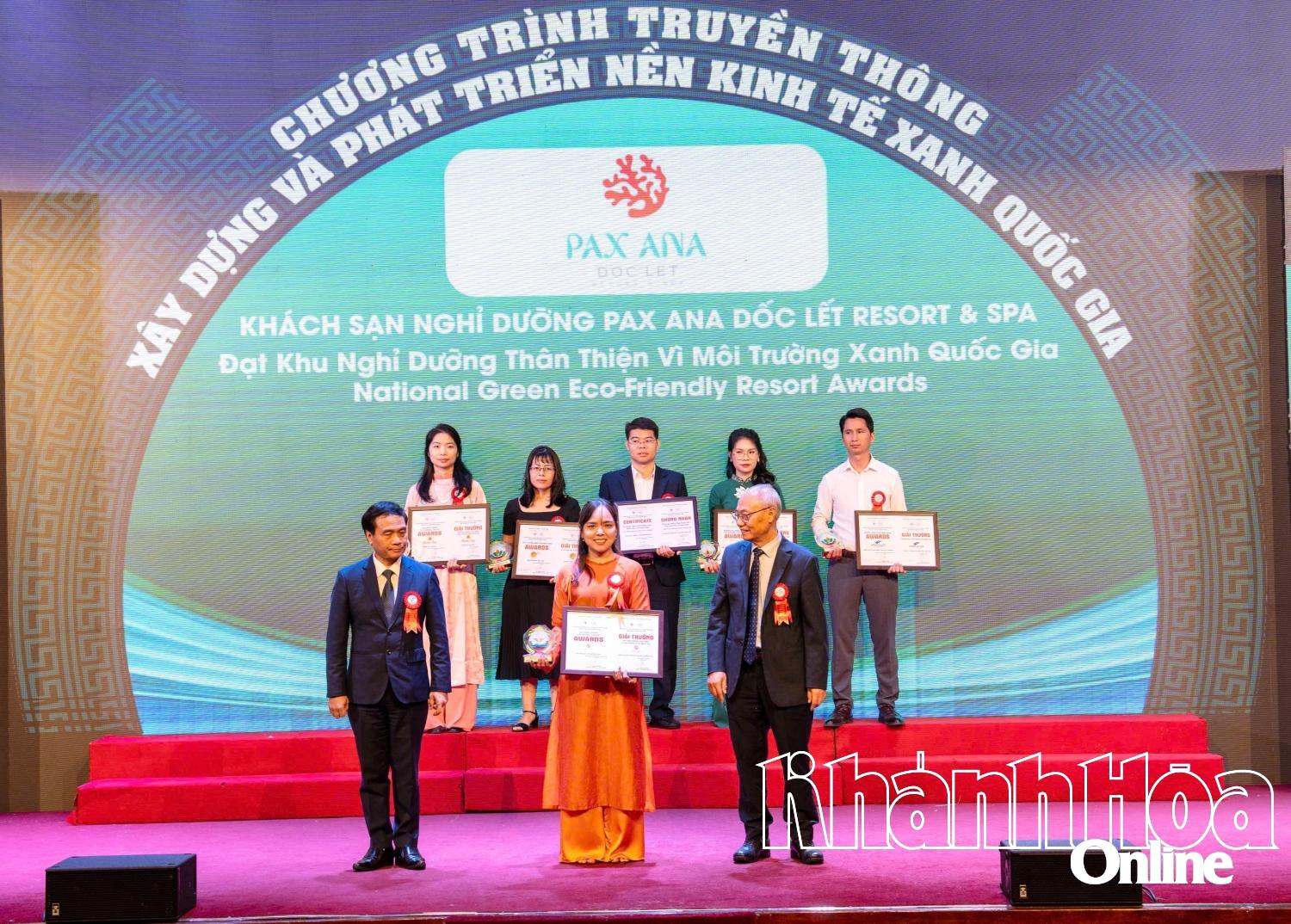 Pax Ana Dốc Lết nhận giải thưởng “Khách sạn thân thiện vì môi trường xanh quốc gia” năm 2025