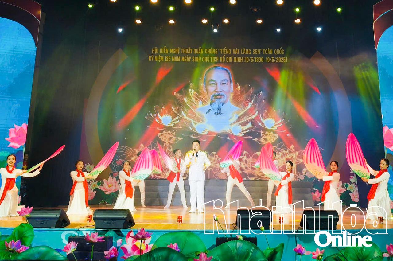 Hội diễn nghệ thuật quần chúng “Tiếng hát Làng Sen”: Trung tâm Văn hóa - Điện ảnh tỉnh Khánh Hòa đạt 1 giải vàng, 2 giải bạc