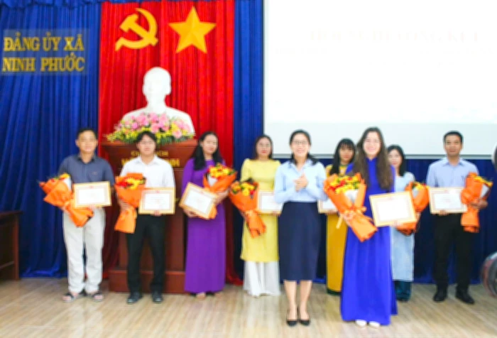 Đảng ủy xã Ninh Phước tổng kết Hội thi Báo cáo viên, tuyên truyền viên giỏi năm 2026