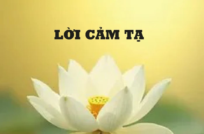 Lời cảm tạ