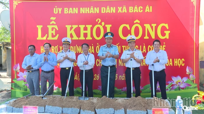 Khởi công xây dựng 15 nhà ở cho con đẻ của người hoạt động kháng chiến bị nhiễm chất độc hóa học tại xã Bác Ái