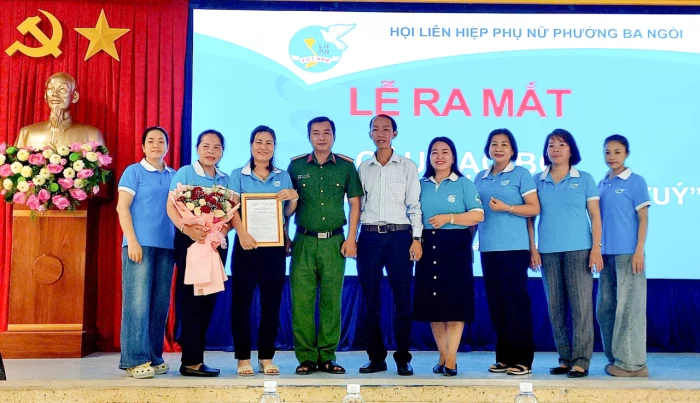 Hội Liên hiệp Phụ nữ phường Ba Ngòi ra mắt Câu lạc bộ “Gia đình phụ nữ không ma túy”