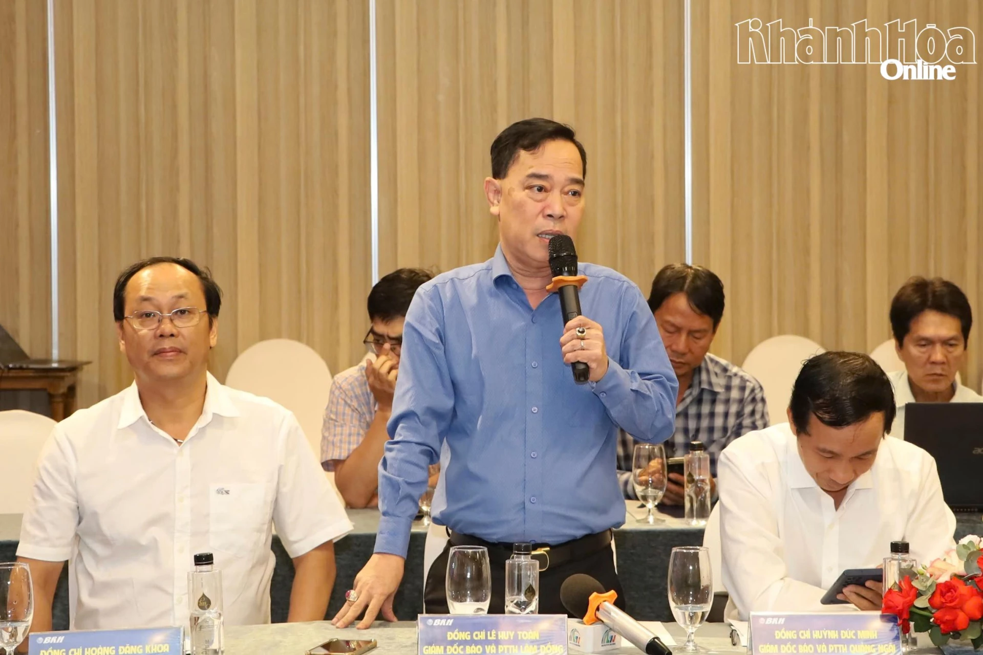 Ông Lê Huy Toàn - Giám đốc Báo và Phát thanh, Truyền hình Lâm Đồng phát biểu.