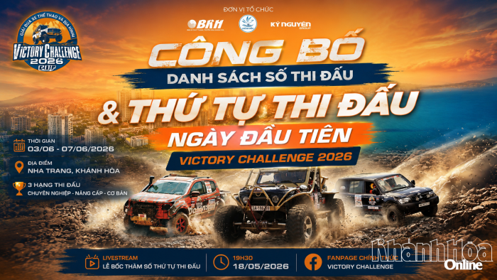 Victory Challenge 2026 công bố số thi đấu và thứ tự xuất phát