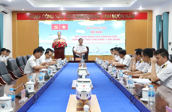 Quân chủng Hải quân kiểm tra công tác hậu cần tại Vùng 4 Hải quân