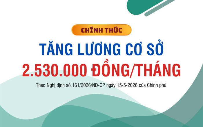 [Infographic] Chính thức tăng lương cơ sở lên 2.530.000 đồng/tháng