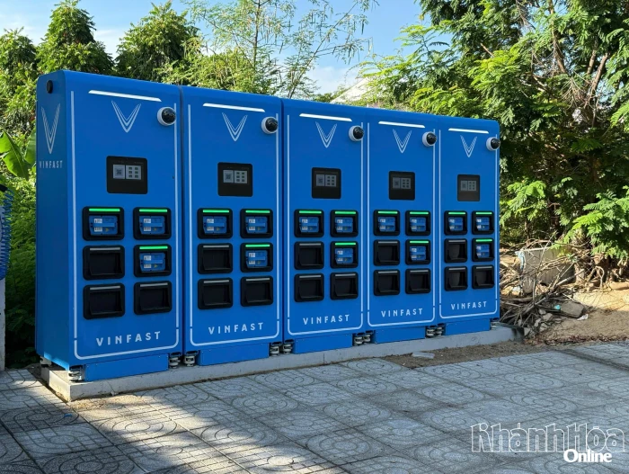 Triển khai lắp đặt 1.586 tủ đổi pin trên địa bàn tỉnh Khánh Hòa