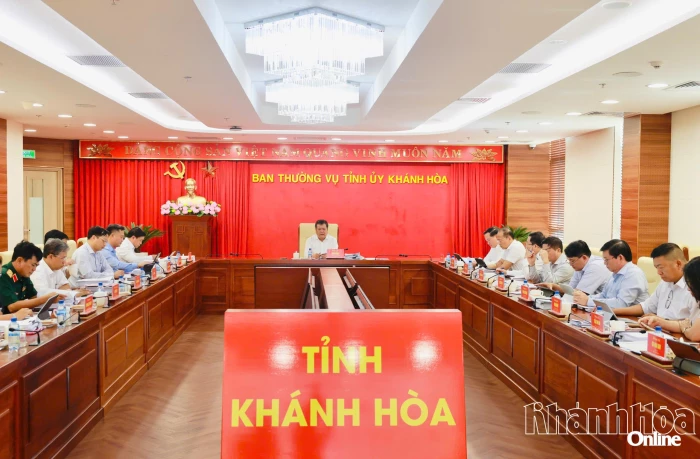 Ban Thường vụ Tỉnh ủy Khánh Hòa cho ý kiến đối với nhiều nội dung quan trọng