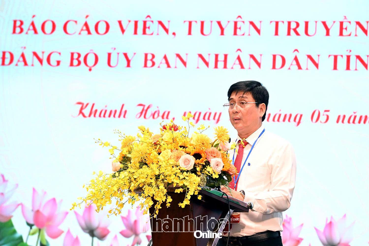 Đồng chí Lưu Xuân Hải phát biểu khai mạc.