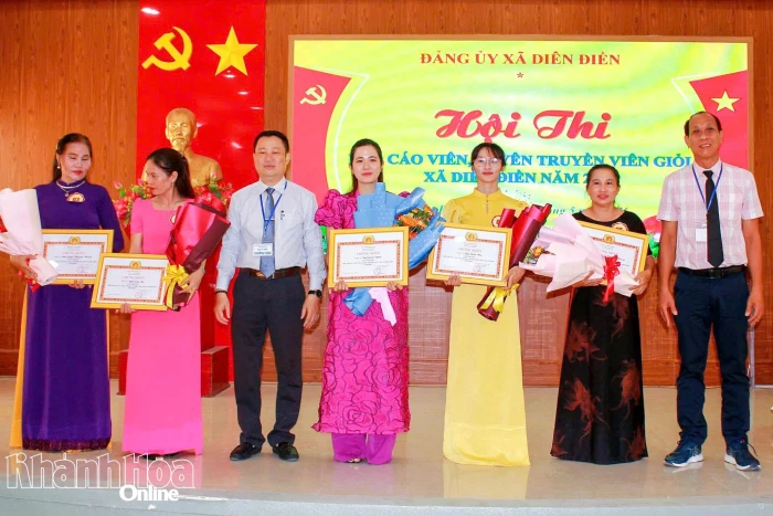 Chung khảo Hội thi Báo cáo viên, tuyên truyền viên giỏi xã Diên Điền năm 2026