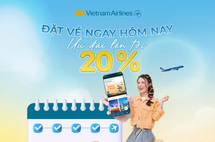 Vietnam Airlines triển khai ưu đãi “Mua sớm giá tốt” giảm 10% đến 20%