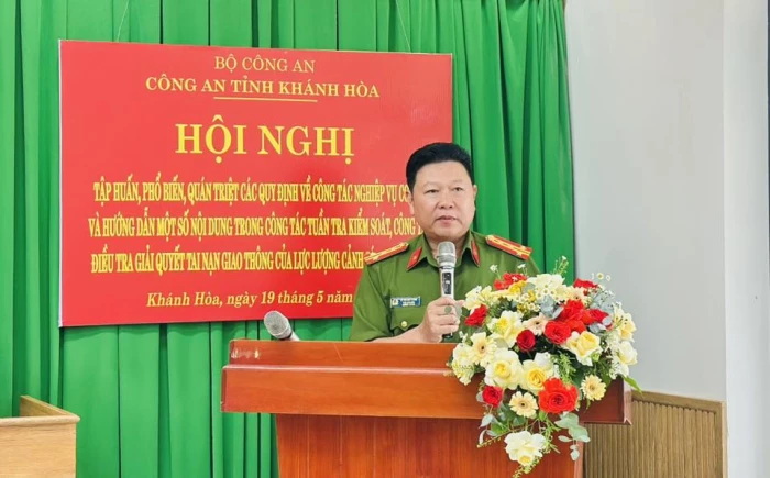 Phòng Cảnh sát giao thông, Công an tỉnh khai mạc lớp tập huấn nghiệp vụ cho cán bộ, chiến sĩ