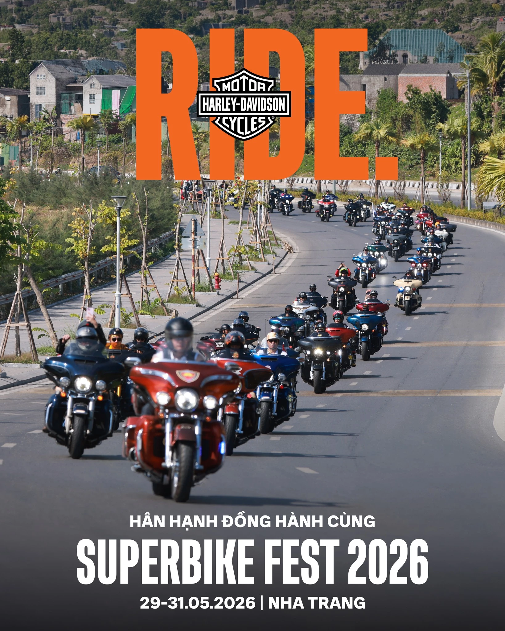 Harley-Davidson Vietnam mang tinh thần tự do đặc trưng đến Superbike Fest 2026.
