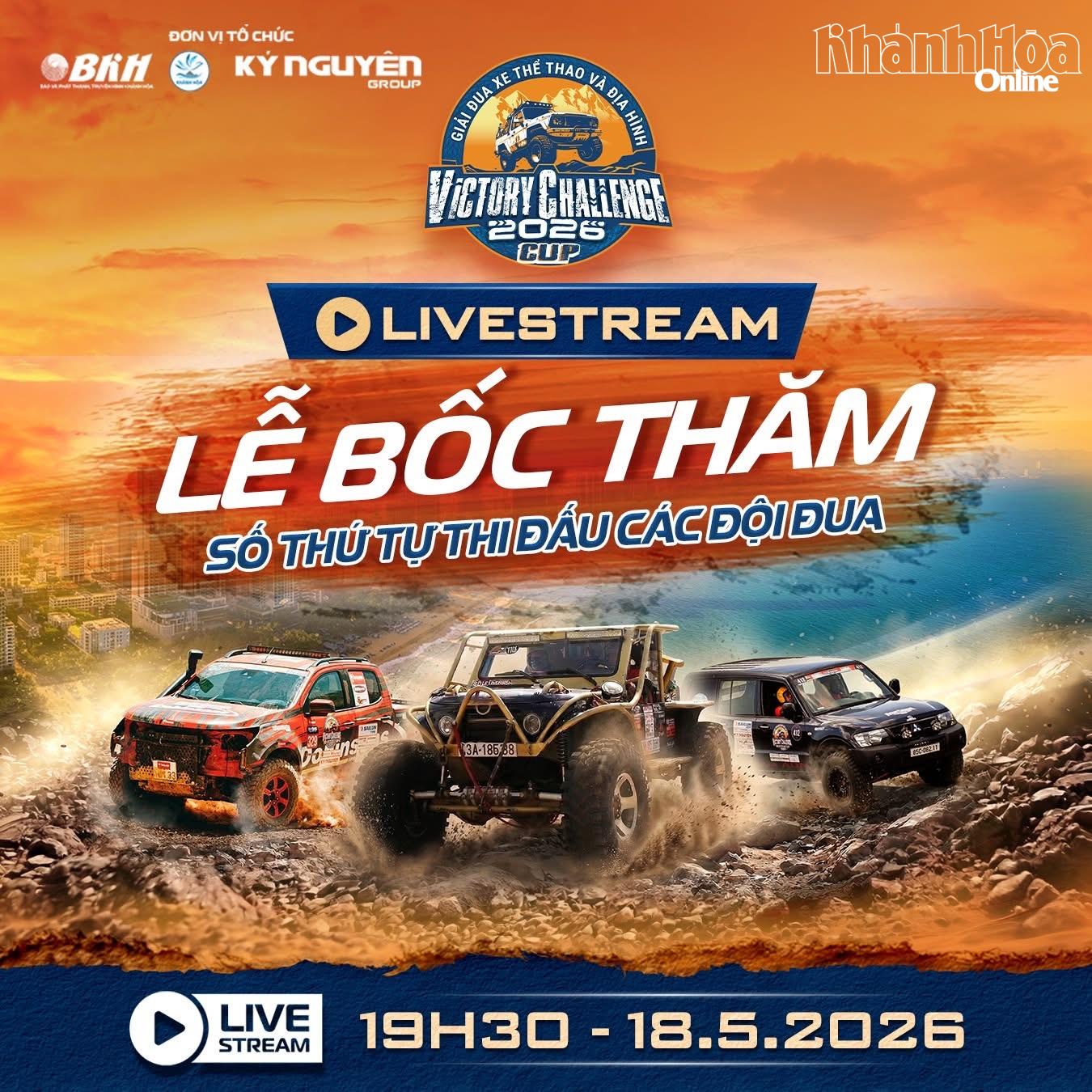 Thông báo về buổi livestream bốc thăm của giải.