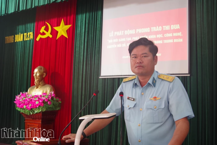 Trung đoàn 274 phát động thi đua đổi mới sáng tạo, chuyển đổi số, chuyển đổi xanh