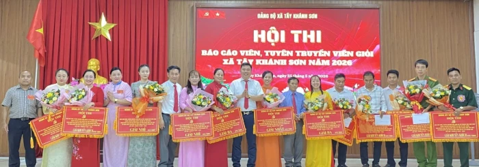 Hội thi Báo cáo viên, tuyên truyền viên giỏi xã Tây Khánh Sơn năm 2026