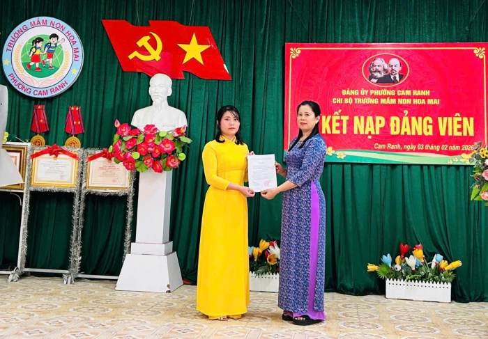Phường Cam Ranh phấn đấu hết tháng 5 đạt trên 50% kế hoạch phát triển đảng viên năm 2026