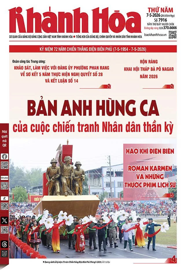 Đọc báo in số 7916 ngày 7/5/2026 - Báo Khánh Hòa điện tử