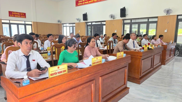 HĐND xã Hòa Trí tổ chức kỳ họp chuyên đề