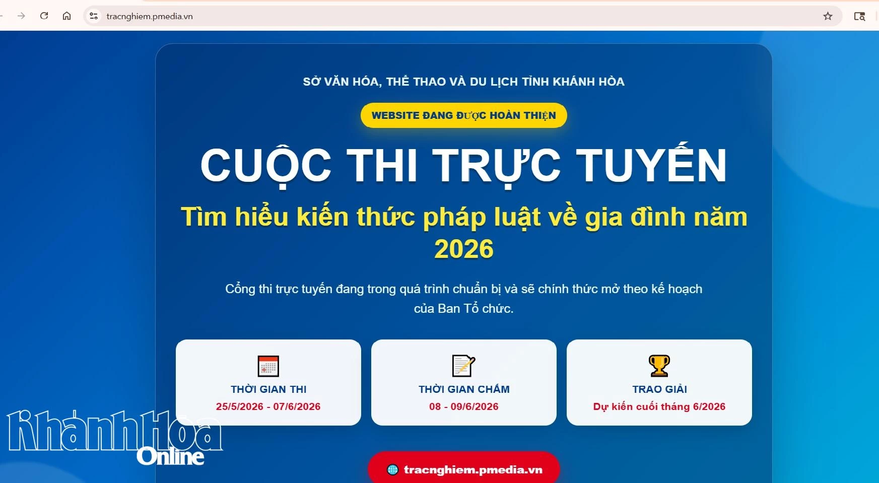 Triển khai cuộc thi trực tuyến tìm hiểu kiến thức pháp luật về gia đình