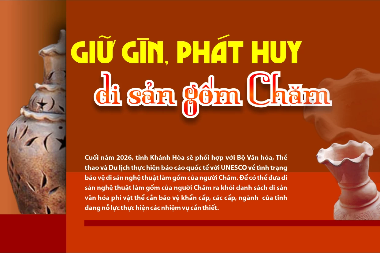 Giữ gìn, phát huy di sản gốm Chăm