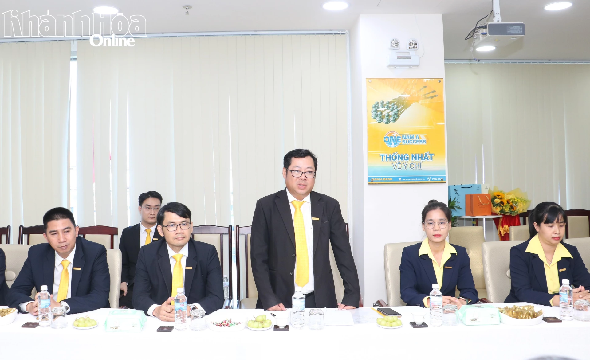 Đại diện Nam Á Bank Nha Trang phát biểu