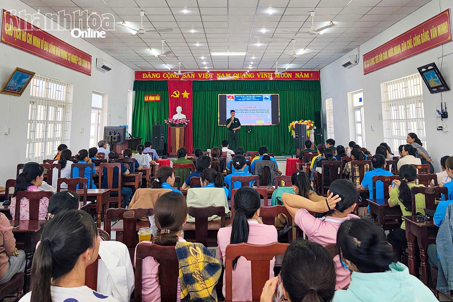 Đơn vị tổ chức tuyên truyền pháp luật cho người dân xã Vĩnh Hải.