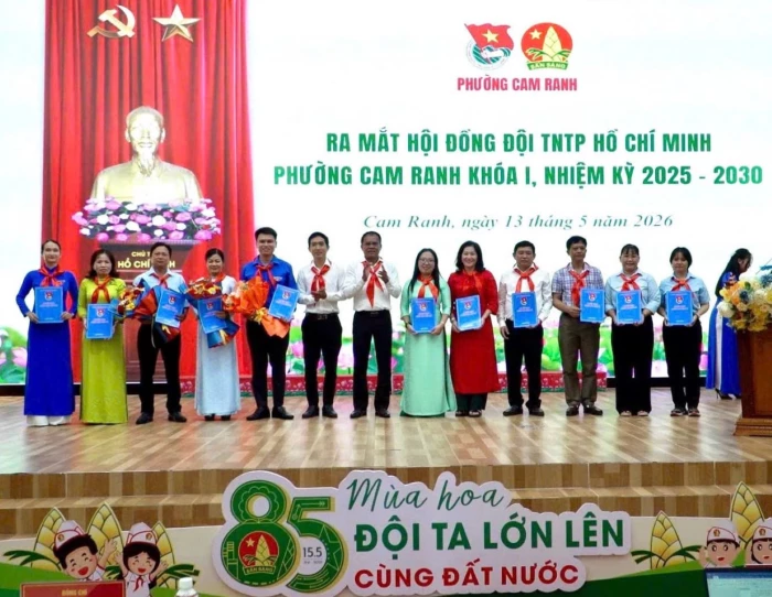Phường Cam Ranh kỷ niệm 85 năm Ngày thành lập Đội Thiếu niên Tiền phong Hồ Chí Minh 
