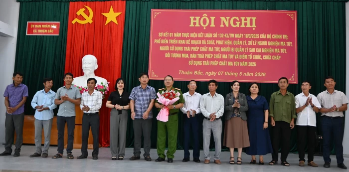 Xã Thuận Bắc sơ kết 1 năm thực hiện Kết luận số 132 của Bộ chính trị