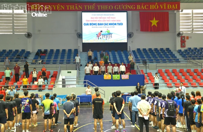 Khai mạc Giải Bóng bàn các nhóm tuổi