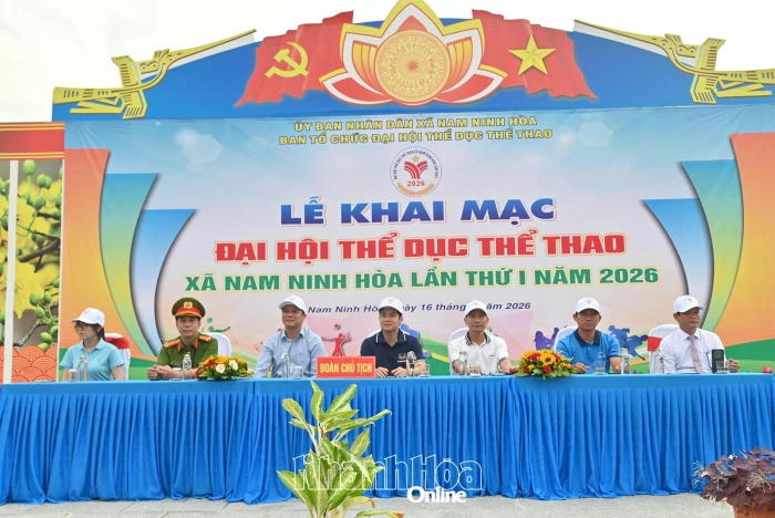 Khai mạc Đại hội Thể dục thể thao xã Nam Ninh Hòa lần thứ I