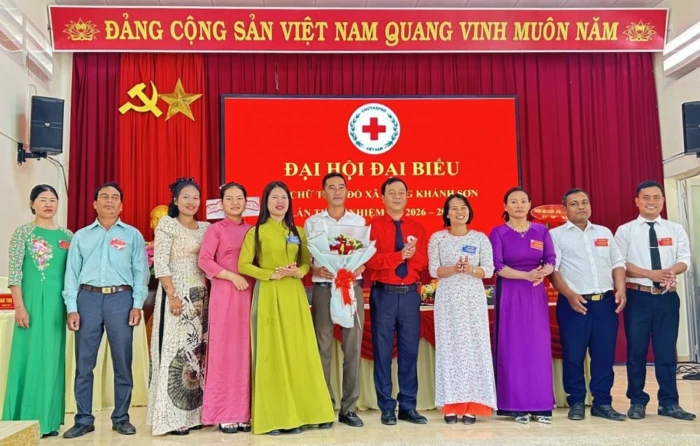 Đại hội đại biểu Hội Chữ thập đỏ xã Đông Khánh Sơn lần thứ I
