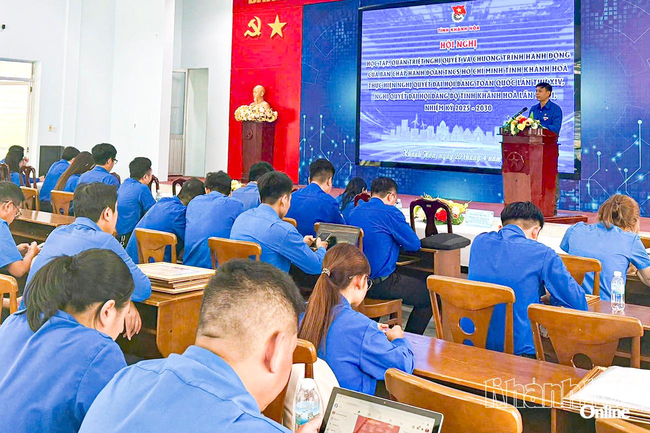 Hội nghị học tập, quán triệt nghị quyết và chương trình hành động của Ban Chấp hành Tỉnh đoàn thực hiện Nghị quyết Đại hội XIV của Đảng, Nghị quyết Đại hội đại biểu Đảng bộ tỉnh lần thứ I, nhiệm kỳ 2025 - 2030.