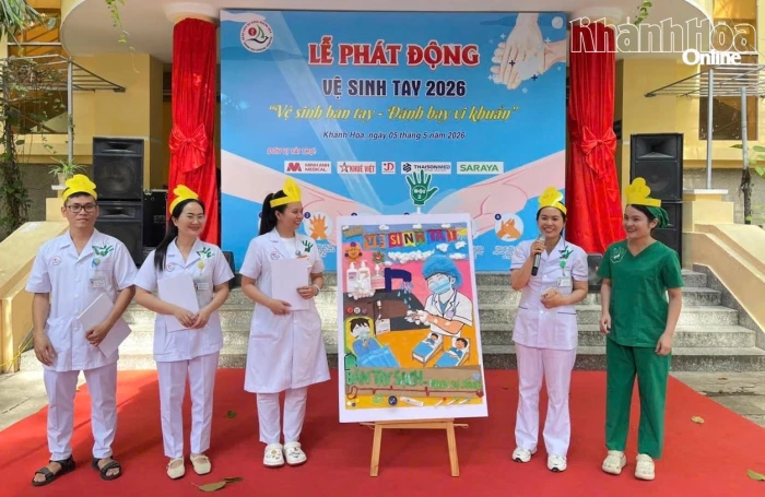 Bệnh viện Đa khoa Khánh Hòa tổ chức hội thi Vệ sinh tay