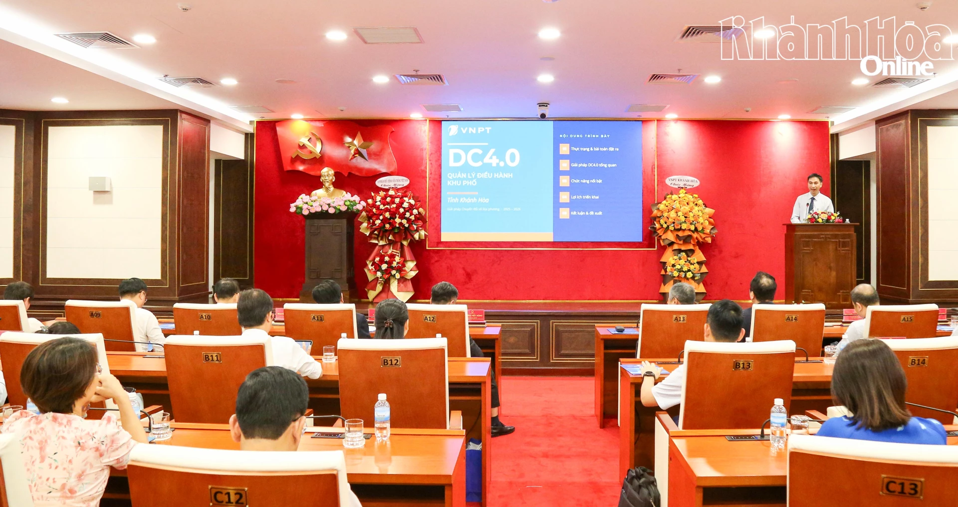 Lãnh đạo VNPT Khánh Hòa giới thiệu giải pháp Quản lý khu dân cư – VNPT DC 4.0 