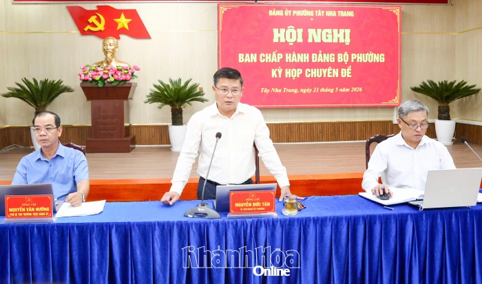 Hội nghị chuyên đề Đảng bộ phường Tây Nha Trang