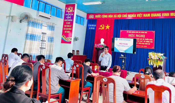 Xã Công Hải phổ biến chính sách bảo hiểm xã hội, bảo hiểm y tế năm 2026