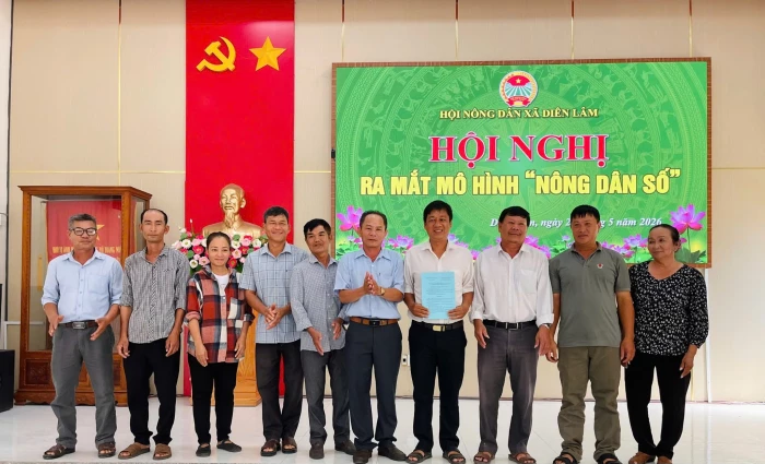 Xã Diên Lâm: Ra mắt mô hình "Hội Nông dân ứng dụng công nghệ số"