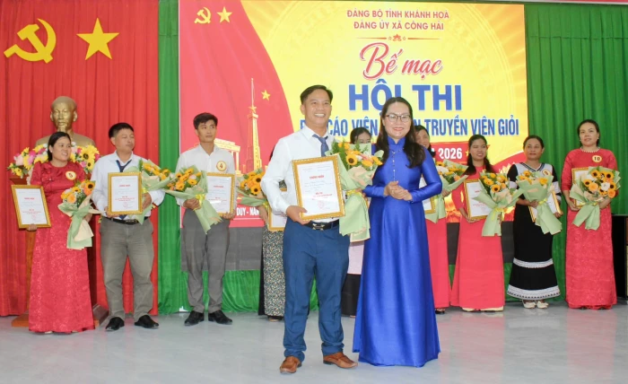 Hội thi Báo cáo viên, tuyên truyền viên giỏi xã Công Hải năm 2026