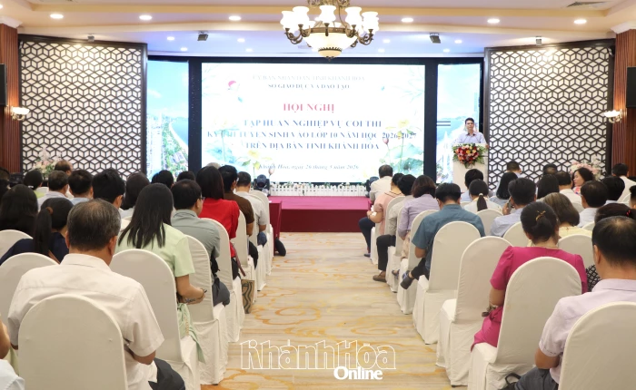 350 cán bộ được tập huấn nghiệp vụ coi thi kỳ thi tuyển sinh vào lớp 10 
