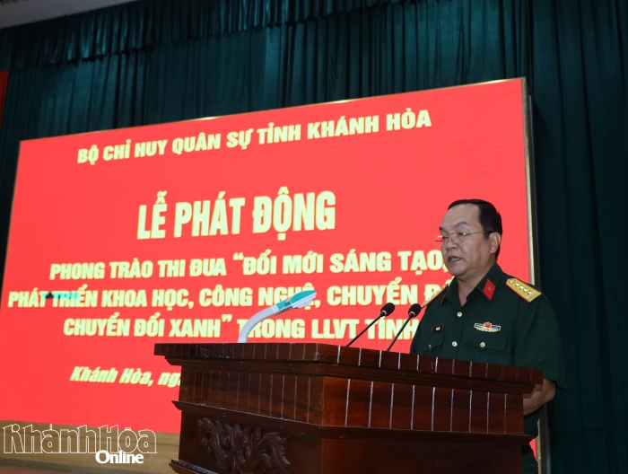 Bộ Chỉ huy Quân sự tỉnh Khánh Hòa phát động thi đua đổi mới sáng tạo và chuyển đổi số